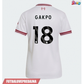 Lacne Ženy Futbalové dres Liverpool Cody Gakpo #18 2026-27 Krátky Rukáv - Preč